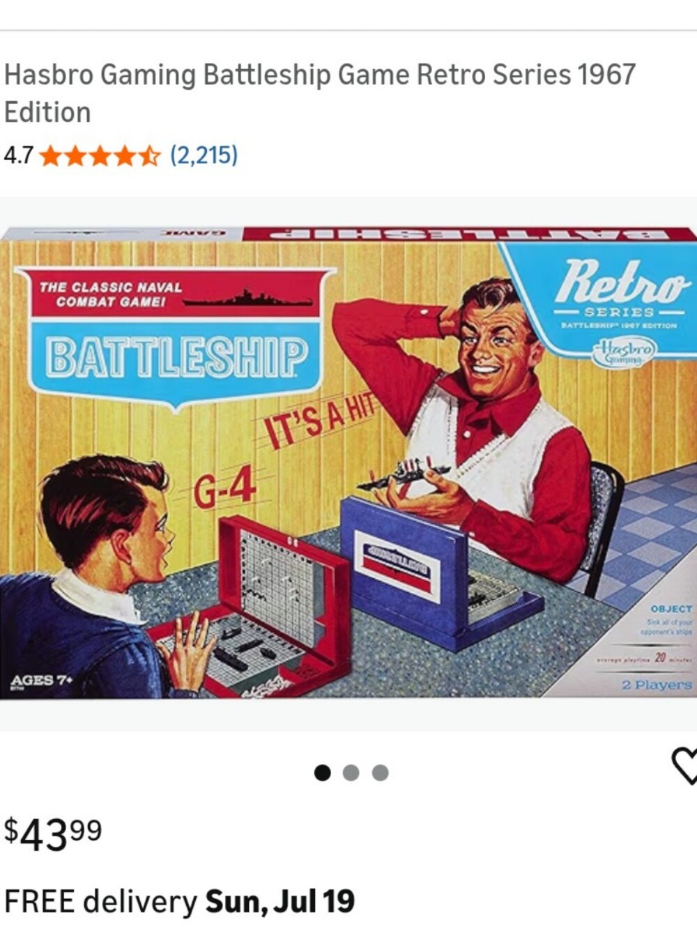 Battleship Game 1967 Retro Edition